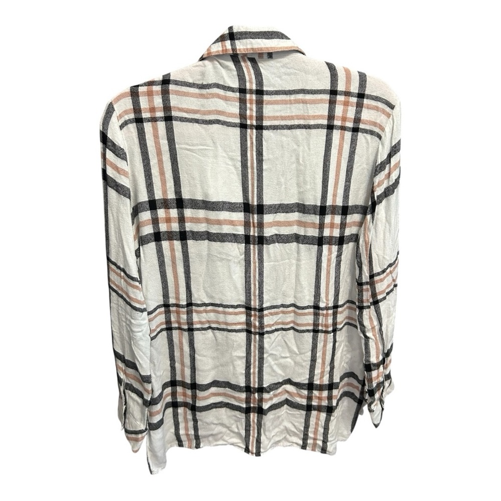 Charming Charlie White and Black Plaid Tunic - Picture 6 of 7